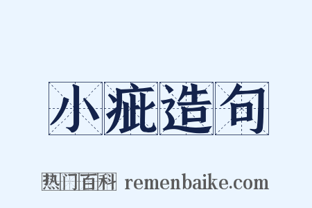 小疵造句是什么意思的图片
